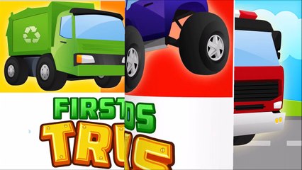 First Words - Trucks - Baby First Words Video Book - Learning Truck Names