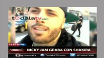 Nicky Jam graba con Shakira - Famosos Inside - Video