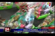 Congreso de la República: trabajadores defiende canasta navideña de 920 soles