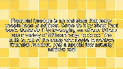 A Simple, But Powerful Start Toward Financial Freedom