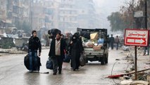 توقف عملیات نظامی در شرق حلب پس از توافق بر سر خروج غیرنظامیان