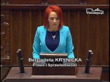 Poseł Bernadeta Krynicka - Wystąpienie z dnia 01 grudnia 2016 roku.
