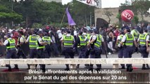 Brésil: affrontements après le passage du gel des dépenses