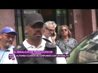 Desalojan filmación de Alfonso Cuarón a golpes
