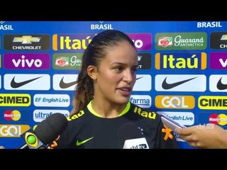 Gabi Nunes comemora estreia pela Seleção Feminina Principal