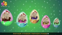 Ship Surprise Egg |Surprise Eggs Finger Family| Surprise Eggs Toys Ship