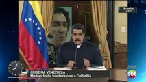 Crise na Venezuela: Maduro fecha fronteira com a Colômbia