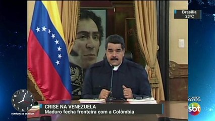 Crise na Venezuela: Maduro fecha fronteira com a Colômbia