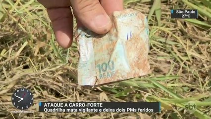 Vigilante morre e dois policias ficam feridos durante ataque a carro-forte