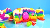 Surprise Barbie Littlest Pet Shop Minnie Mouse Mermaid Ariel Play Doh Kinder Eggs Rainbow Cake