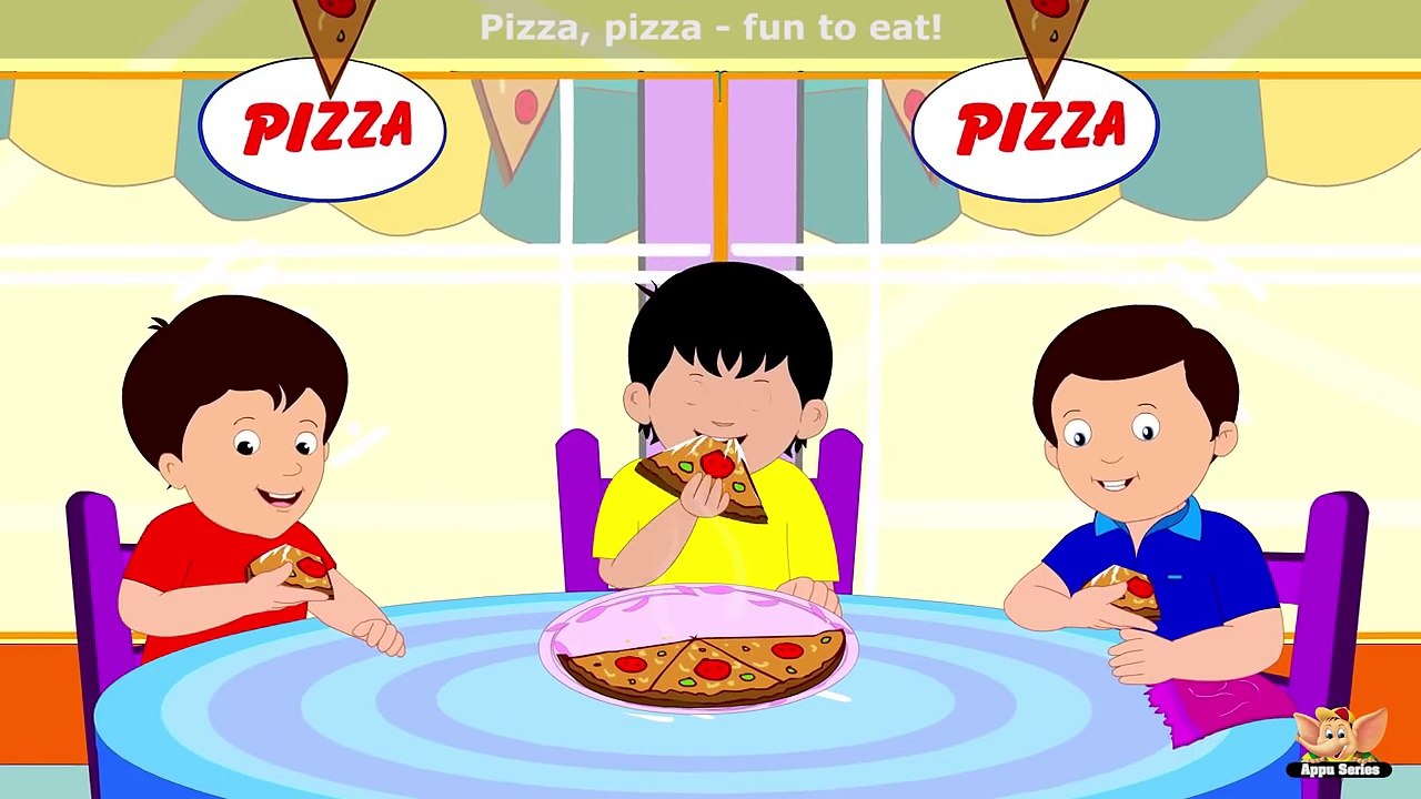 The Pizza Song - Nursery Rhyme with Karaoke
