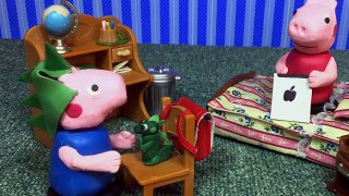 Peppa Pig Play-Doh Spider-Man Go Pee Toilet Training With Georges Dinosaur