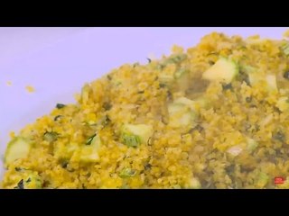 برغل بالكوسة والثوم | نجلاء الشرشابي