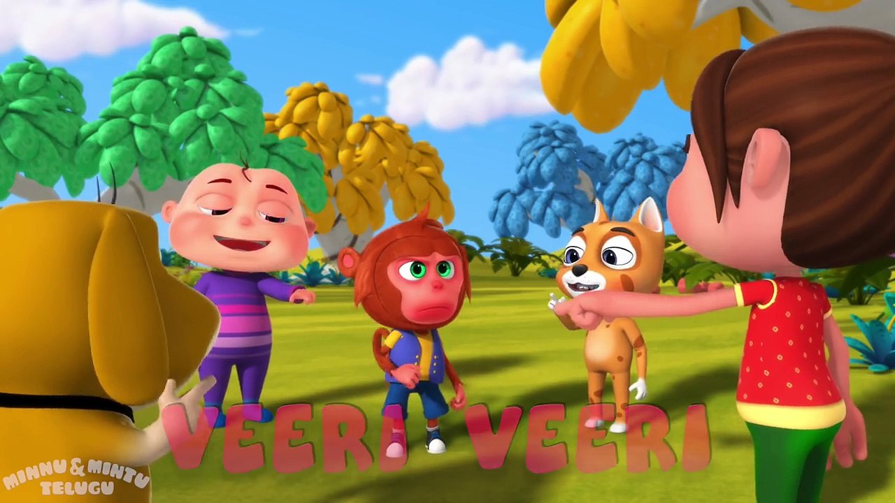 Veeri Veeri Gummadi Pandu Song - Minnu and Mintu Telugu Rhymes For Children By Videogyan