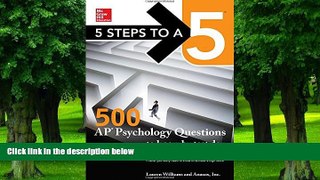 Buy Lauren Williams 5 Steps to a 5: 500 AP Psychology Questions to Know by Test Day, Second