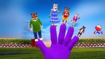 Finger Family Children Nursery Rhymes for Kindergarten Tiger Cartoons | Finger Family Rhymes