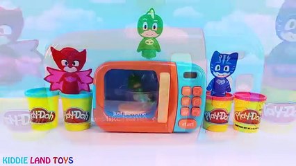 PJ Masks Magic Microwave Learn Colors Playdoh Toy Surprises Cookies