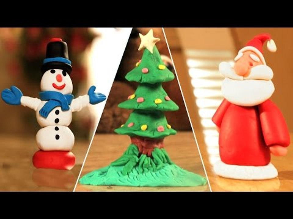 Play Doh Santa Claus | Christmas Tree | Snowman...