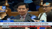 Dayan released from senate custody, allowed to go home