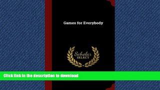 READ Games for Everybody On Book
