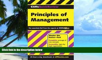 Buy Ellen Benowitz CliffsQuickReview Principles of Management (Cliffs Quick Review (Paperback))