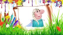 Nursery Rhymes Songs | Peppa Pig Frozen Family Nursery Rhymes Simple Song
