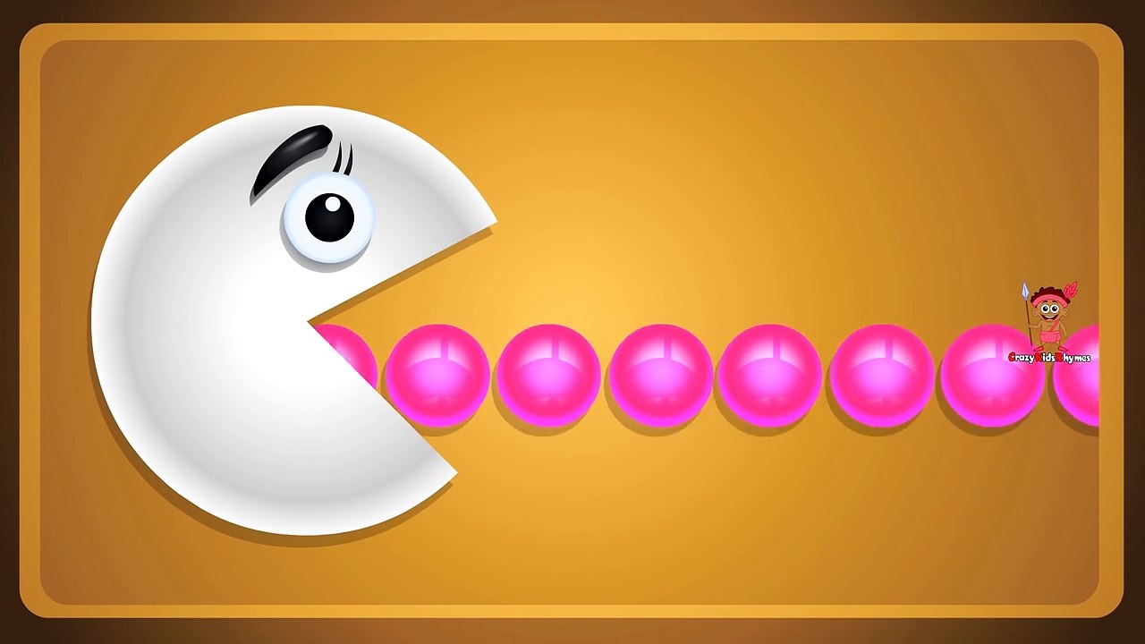 Colors for Children to Learn with Packman Cartoon - Colours for Kids to Learn - Learning Videos