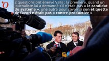 Manuel Valls critique les journalistes qui « représentent le système »