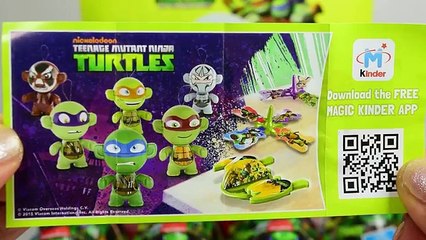 Huevos Kinder Sorpresa de Tortugas Ninja en Español | JuguetesYSorpresas