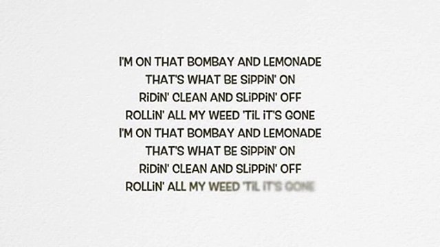 Wiz Khalifa - Bombay & Lemonade ft. Juicy J & Chevy Woods (Lyrics)