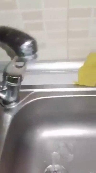 Bu adamın musluğu su içiyor:)