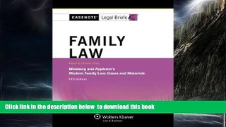 Buy NOW Casenote Legal Briefs Casenote Legal Briefs Casenote Legal Briefs: Family Law, Keyed to