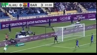Al Ahli VS Barcelona 3-5 Highlights (Friendly) 13/12/2016