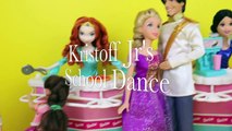 DisneyCarToys Frozen Kristoff Jr School Crush School Dance PART 3 Anna, Elsa Kristoff Barbie