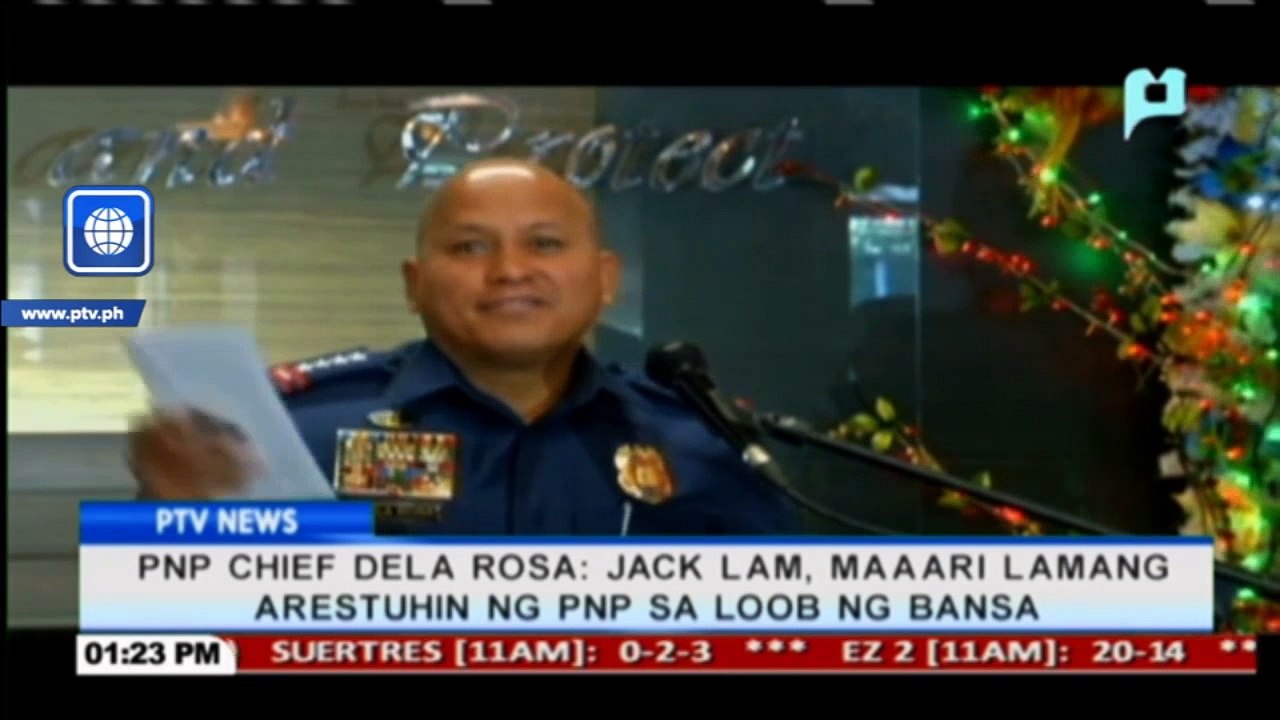 PNP Chief Dela Rosa: Jack Lam, maaari lamang arestuhin ng PNP sa loob ng bansa