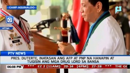Pangulong Duterte, inatasan ang AFP at PNP na hanapin at tugisin ang mga drug lord sa bansa