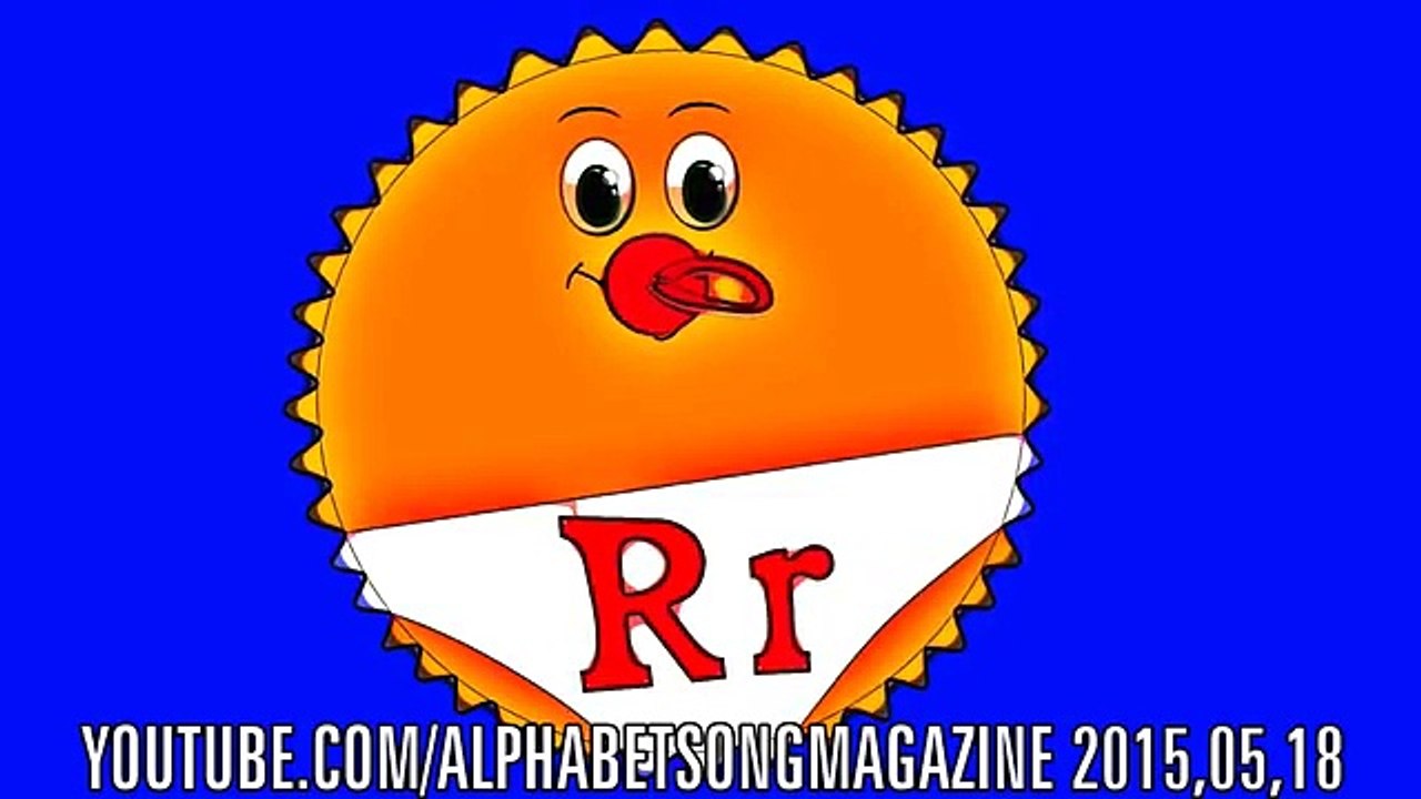 Alphabet Song with Big and Small Letter R to teach and learn ABCs