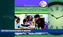 Epub Strategies for Teaching Students with Learning and Behavior Problems (8th Edition) On Book