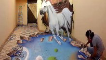 Le dessin en 3D de ce peintre est tout simplement FABULEUX !