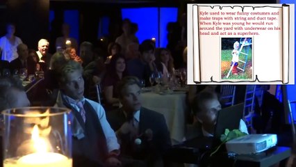 Né avec une paralysie cérébrale, il fait un discours touchant au mariage de son frère jumeau