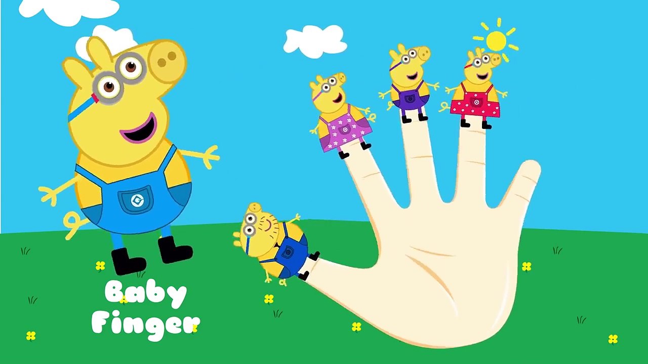 Peppa Pig Minions Finger Family Song