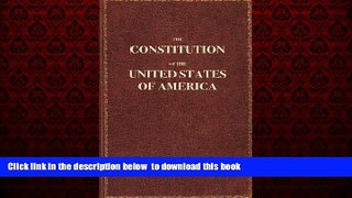 Pre Order The Constitution Of The United States Of America: the constitution of the united states