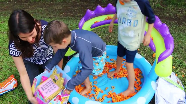HOT CHEETOS GIANT POOL + BATH CHALLENGE & Spicy Cheetos Food PRANKS Funny Prank Ideas