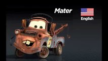 What is the name of Mater in other languages? Cars 2