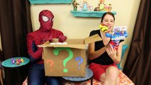 GIANT SURPRISE BOX OF TOYS!!! Minions, Cinderella, Transformers & Spiderman from KID TOY TESTERS