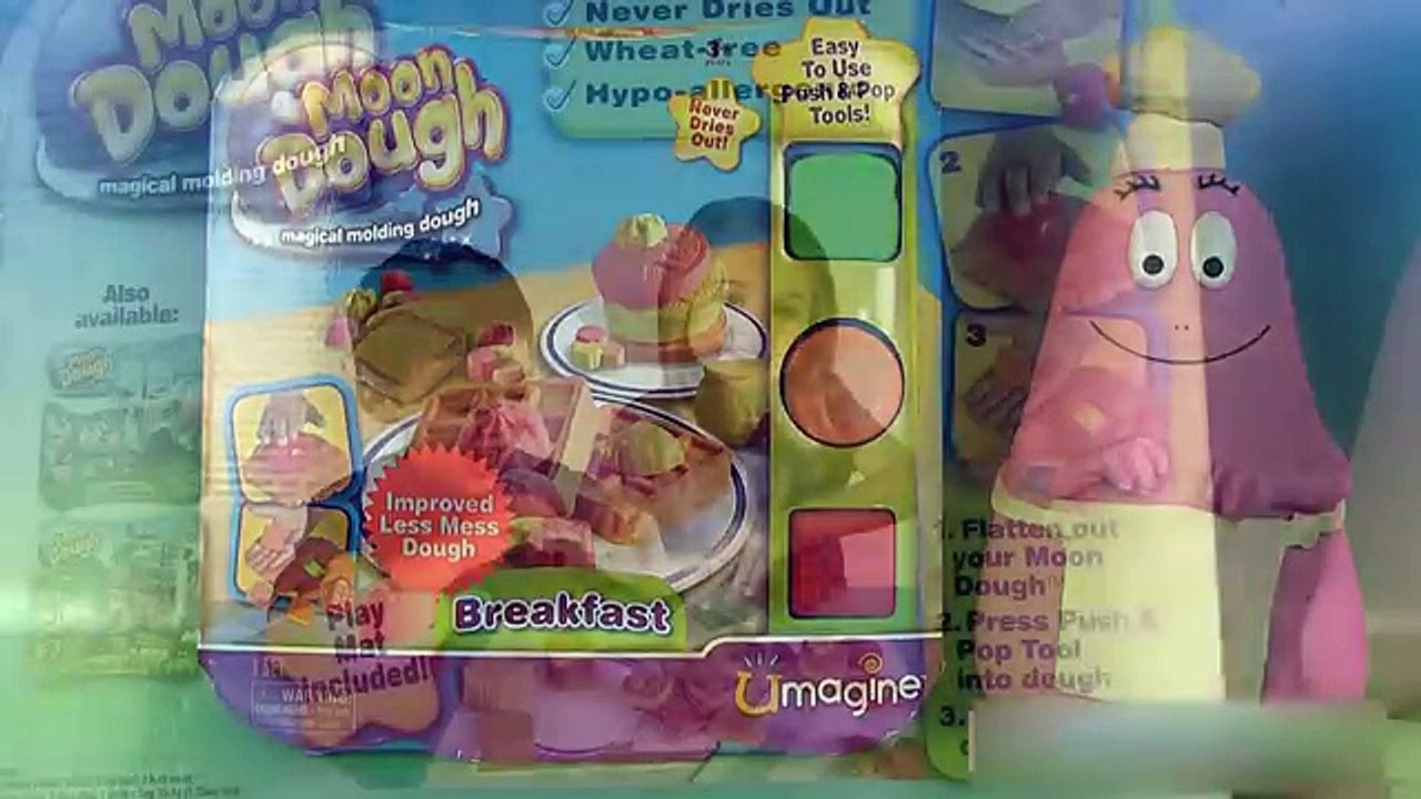 Moon Dough Breakfast Pâte à modeler Petit-Déjeuner avec Chef Barbapapa