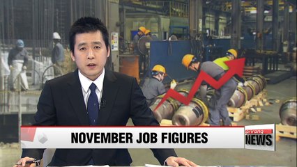 Korea's job growth see slight pick up in November