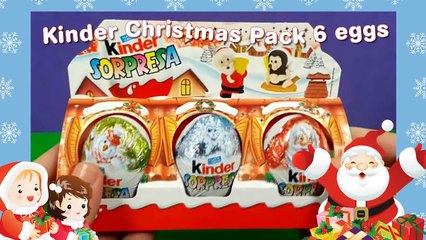 Huevos Sorpresa Kinder de Navidad Uovo Kinder di Natale Surprise Chocolate Eggs Unboxing