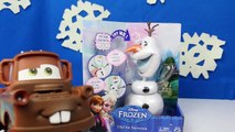 Frozen Olaf the Snowman Pull Apart Toy Reviewed by Disney Cars Mater by ToysReviewToys