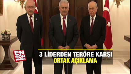 3 liderden teröre karşı ortak açıklama | En Son Haber